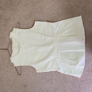 J. Crew Brocade Peter Pan Collar Jacquard Sleeveless Peplum Blouse 0